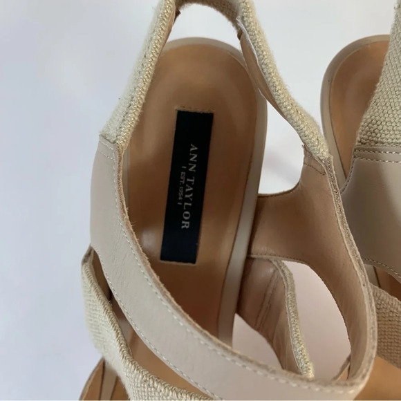 Ann Taylor Neutral Strappy High Heels - Picture 7 of 8